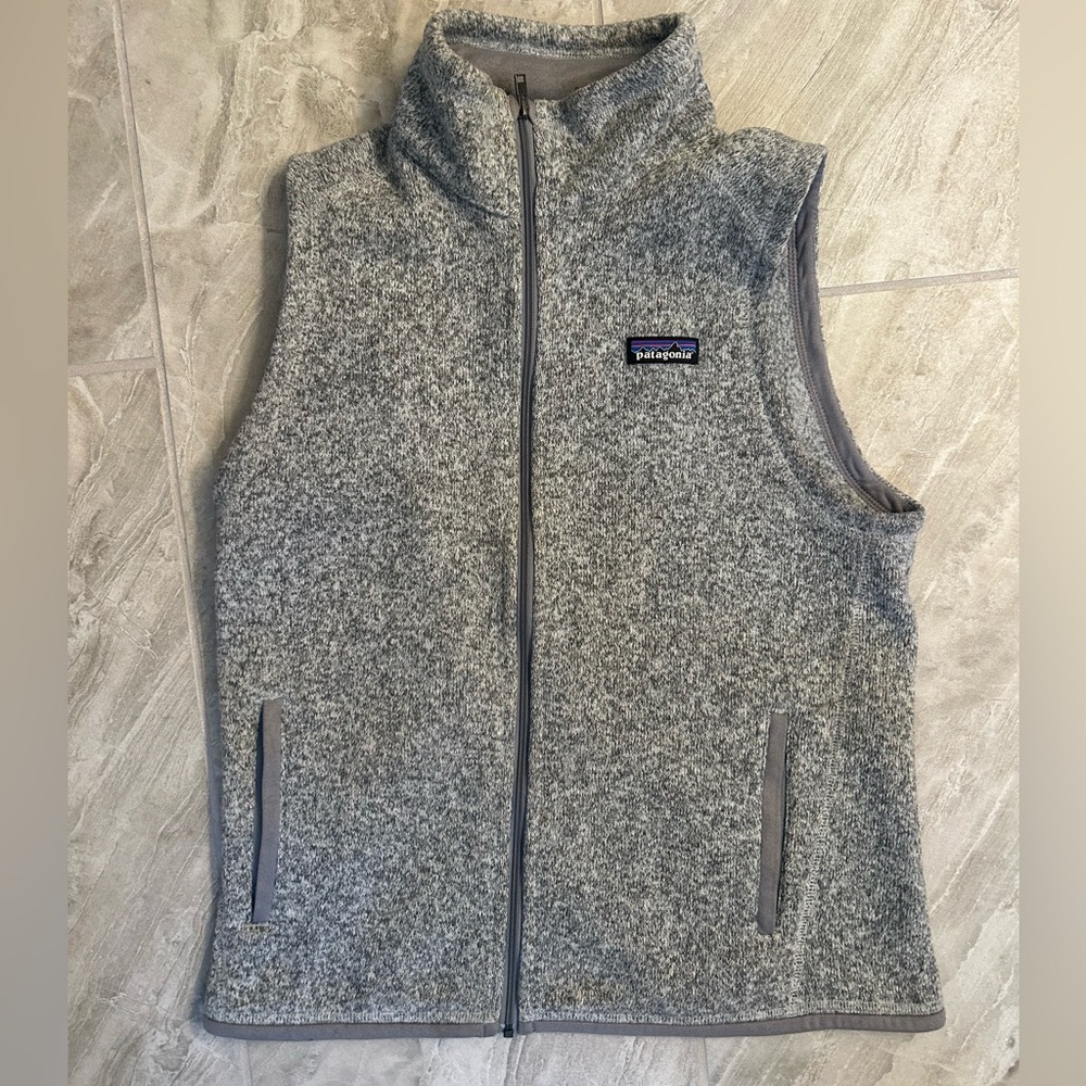 Patagonia Heather Gray Fleece Vest